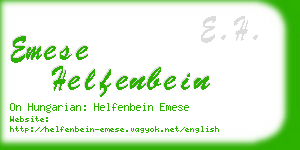 emese helfenbein business card